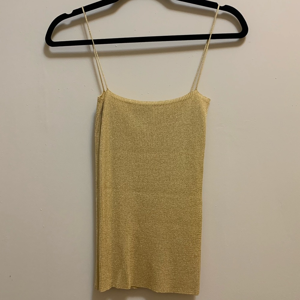 D&G Gold Knit Tank Top